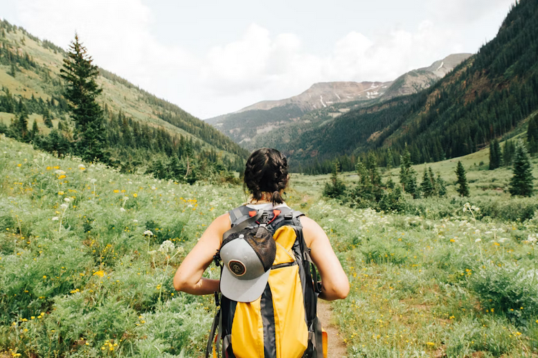 hiker in nature